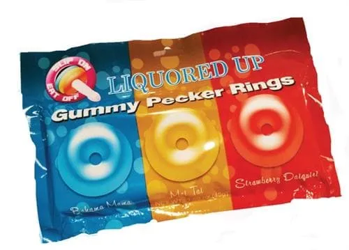 Vibrators Hott Products Liquored Up Gummy Pecker Rings