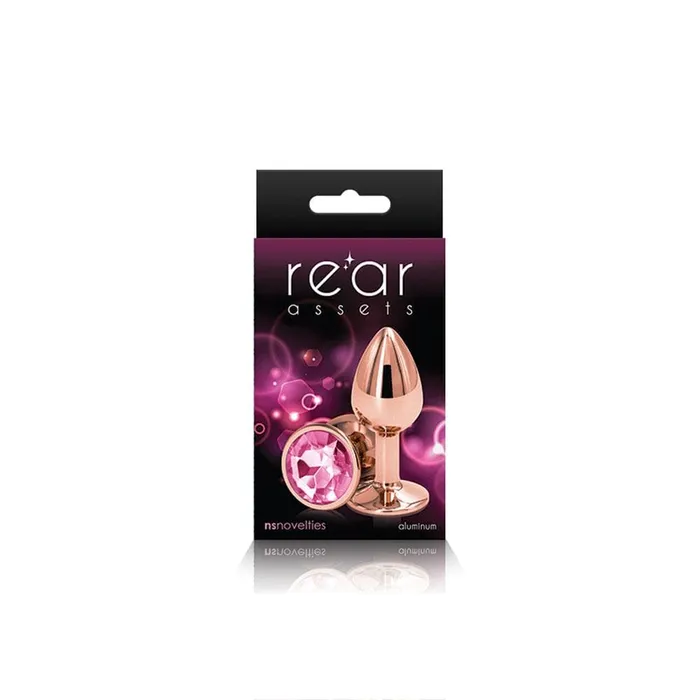 Vibrators nsnovelties Rear Assets Rose Gold Small Pink