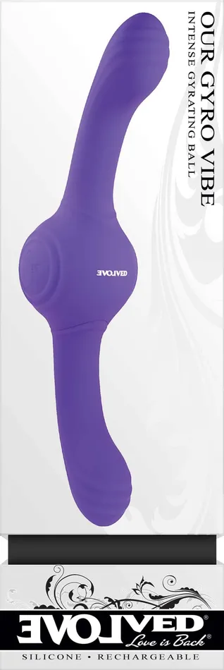 Vibrators Our Gyro Vibe Purple Evolved Novelties