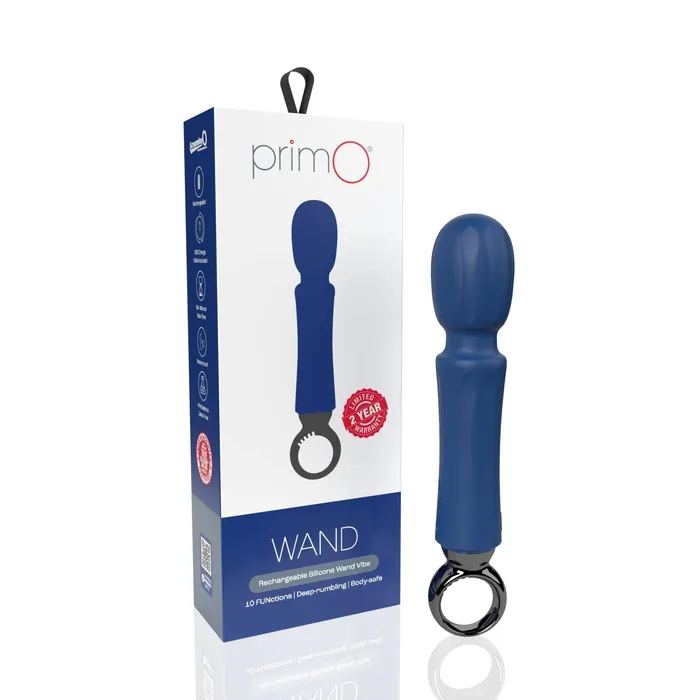 Vibrators Screaming O Primo Wand Rechargeable Vibe Blueberry