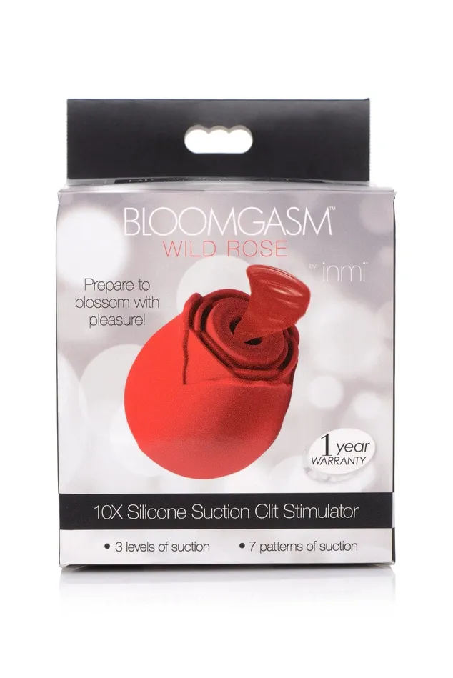 Wild Rose Silicone Clit Sucker XR Brands inmi Vibrators Wild Rose Silicone Clit Sucker XR Brands inmi Vibrators