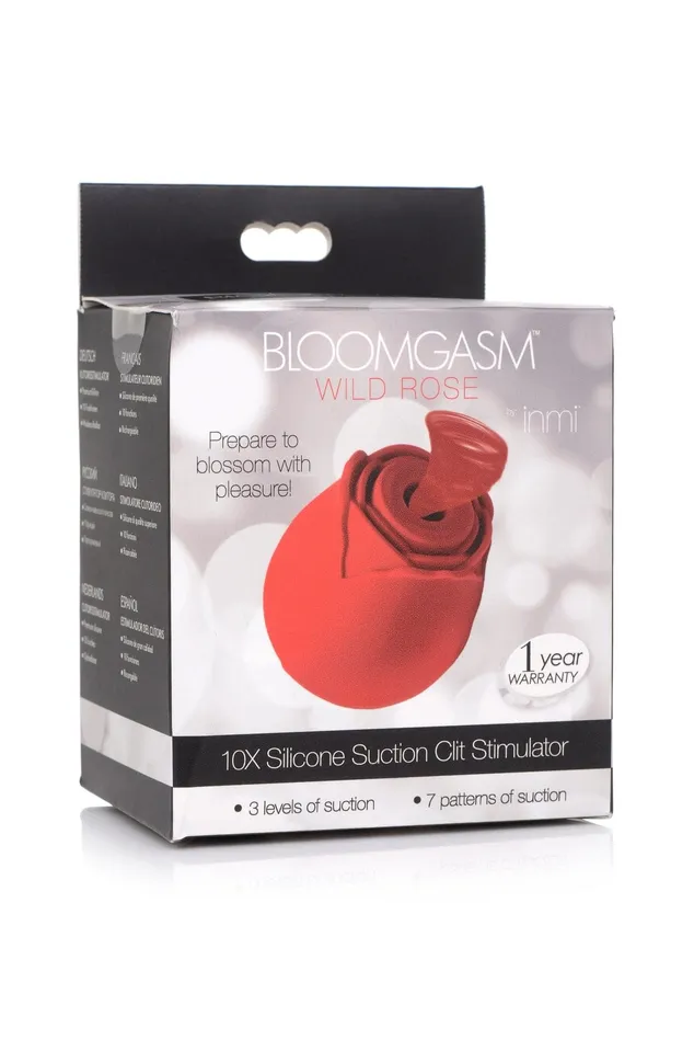 Wild Rose Silicone Clit Sucker XR Brands inmi Vibrators Wild Rose Silicone Clit Sucker XR Brands inmi Vibrators