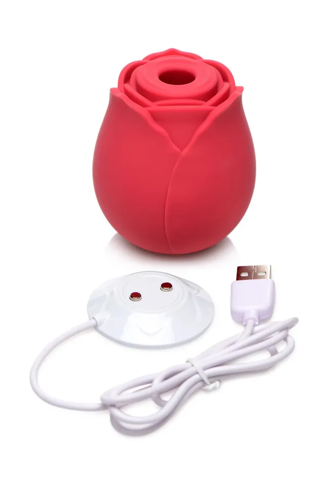Wild Rose Silicone Clit Sucker XR Brands inmi Vibrators Wild Rose Silicone Clit Sucker XR Brands inmi Vibrators