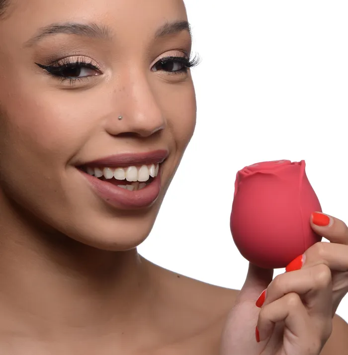Wild Rose Silicone Clit Sucker XR Brands inmi Vibrators Wild Rose Silicone Clit Sucker XR Brands inmi Vibrators