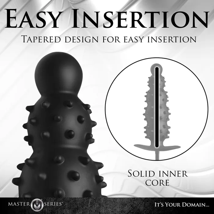 XR Brands Master Series Anal Ass Puffer Nubbed Inflatable Silicone Anal Plug Black XR Brands Master Series Anal Ass Puffer Nubbed Inflatable Silicone Anal Plug Black